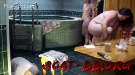Toilet slave serves 4 ladies in sauna (MilanaSmelly) 20 Jule 2018 [HD 720p] 866 MB