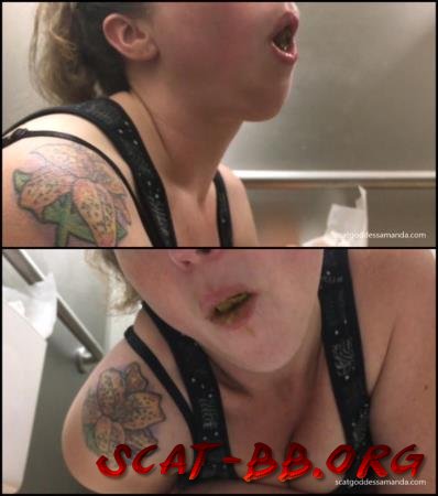 Woman amateur shitting in public toilet and suck turd. (Jav Scat, Poop in public toilet) 3 February 2019 [FullHD 1080p] 606 MB