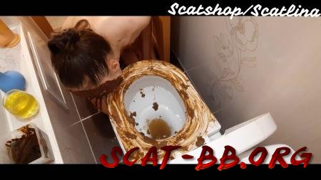 Dirty toilet (part 1) (ScatLina) 31 March 2020 [FullHD 1080p] 1.28 GB