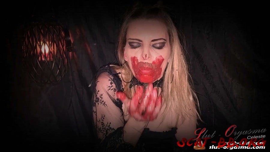 Extreme scat and puke swallowing - Bloody scat dinner of a satanic (SlutOrgasma) 19 February 2023 [FullHD 1080p] 4.11 GB