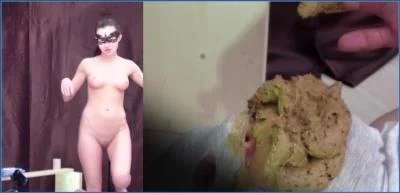 MilanaSmelly Uses a Human Toilet Slave for Extreme Scat Eating and Puke Play