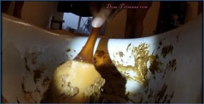 Denise Stars in Hardcore Femdom Shit Eating and Kaviar Feeding