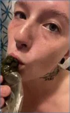 Missellie in Toilet Slave Show with Hardcore Scat and Piss Drinking