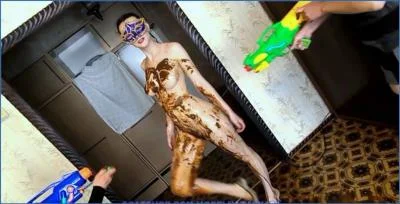 ModelNatalya94 Stars in Hardcore Scat and Lesbian Water Pistol Games