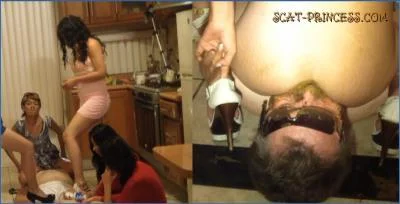 Sofia Stars in Extreme Toilet Man Abuse and Kaviar Play in Kitchen