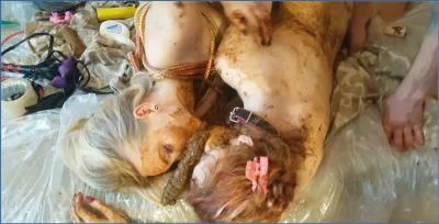 AstraCelestial Shits, Smears, Eats in Sloppy Lesbian Orgy - Scat