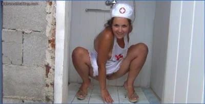 Nadya Poops and Smears in Charming Nurse Scat Show Release
