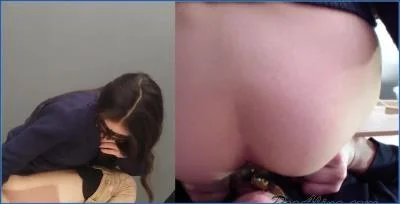 PooAlina Pooping in Mouth with Secretions - Shit Eating and Vomit Show