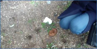 PooAlina Dominates the Streets with Powerful Crap and Vomit - Scat