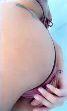LilbuttLex Shits and Smears in Wild Plugged at the Pool - Free Scat