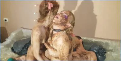 AstraCelestial Dominates in Gross-out Lesbian Scat and Shit Eating