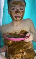 Sexandcandy18 Defecates and Pukes While Mastering Her Dildo - Young