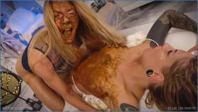 Scat Pervert Girls Deliver Filthy Smearing and Copro show