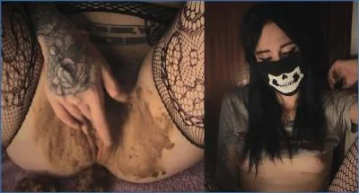 DirtyBetty stars in See in My Eyes, Stroke on My Shit, with hardcore shitting copro and kinky fetish action