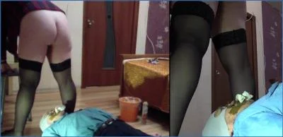 Milana Smelly Facesitting and Shit Eating Domination with Verbal Humiliation and Peeing